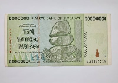 Reserve Bank of Zimbabwe ten trillion note (circulated)