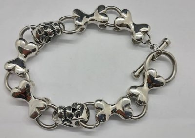 Skull and bones bracelet