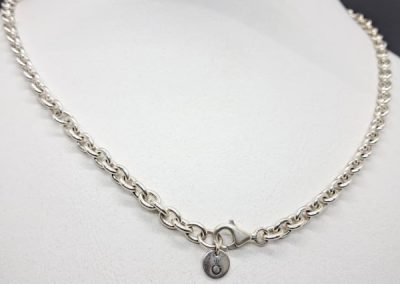 Infinity silver necklace