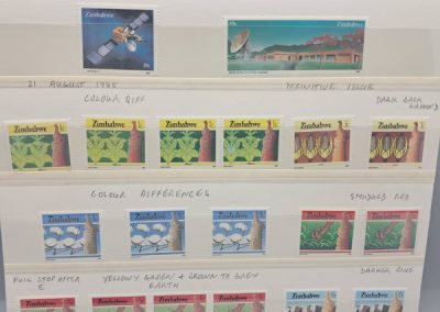 A Zimbabwe Album Containing Stamps With Flawed And Varieties