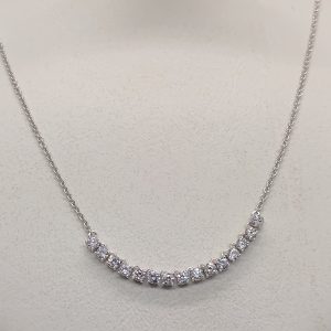 Sterling Silver 925 chain and cubic zirconia pendant