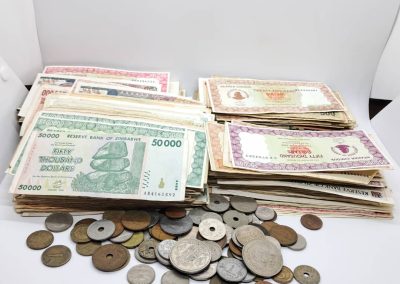 Reserve Bank of Zimbabwe mixed notes and coins