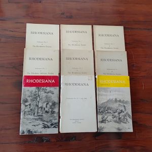 Rhodesiana Books No 2,3,5,6,8,10,11 and 40