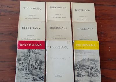 Rhodesiana Books No 2,3,5,6,8,10,11 and 40