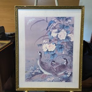 Ducks and flower picture frame