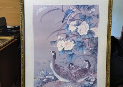 Ducks and flower picture frame