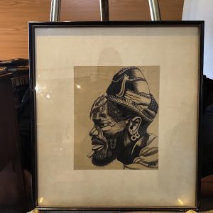 P Mwenga African Man Drawing