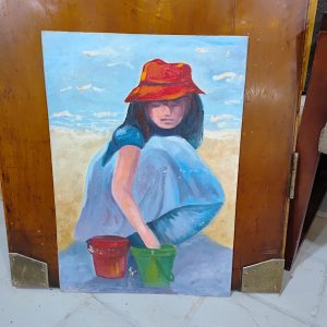 Oil on Board woman picture