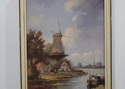 Dutch Landscape oil on Canvas by L Hartman