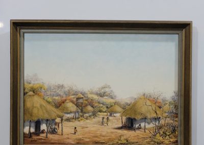 Oil on board Laga Village Painting