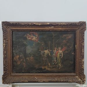 Oil on canvas Mercury painting