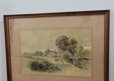 Farm Scene Water Color