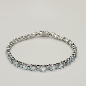 Sterling silver 925 and topaz bracelet