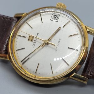 Vintage 18ct Gold Zenith 34mm Watch