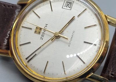 Vintage 18ct Gold Zenith 34mm Watch